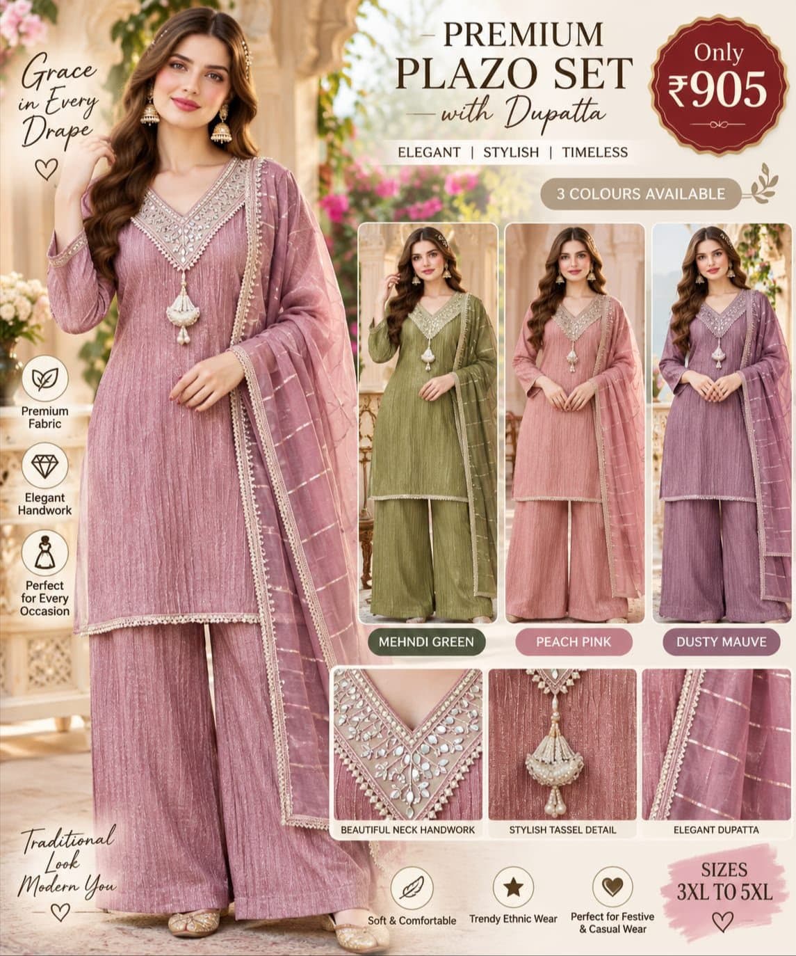 Ladies Palazzo Suit 